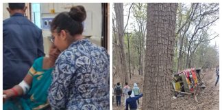 छत्तीसगड येथून गडचिरोली निघालेली खासगी प्रवासी बस उलटली, १८ प्रवासी जखमी
