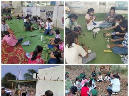 मामाच्या गावात बच्चे कंपनीची धमाल निसर्गज्ञान, पारंपरिक खेळ आणि आकाशदर्शनाने फुलले ग्रिन्स संस्थेचे सहावे शिबिर