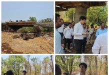 रस्ते आणि पुलांच्या अपूर्ण कामांबाबत राष्ट्रीय महामार्ग विभागाला ‘कारणे दाखवा’ नोटीस लाहेरी-बीनागुंडा व आलापल्ली-सिरोंचा महामार्गाच्या कामांची जिल्हाधिकाऱ्यांकडून पाहणी