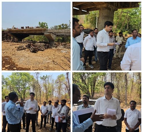 रस्ते आणि पुलांच्या अपूर्ण कामांबाबत राष्ट्रीय महामार्ग विभागाला ‘कारणे दाखवा’ नोटीस लाहेरी-बीनागुंडा व आलापल्ली-सिरोंचा महामार्गाच्या कामांची जिल्हाधिकाऱ्यांकडून पाहणी